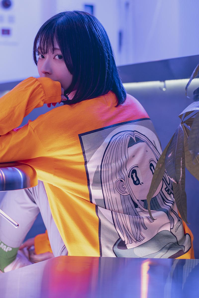 PSYCHOLOGICAL METAMORPHOSIS PLMP×Gurin. LS TEE 02 - ORANGE