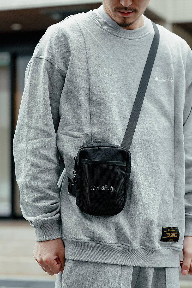 Subciety (サブサエティ) SHOULDER BAG BLACK