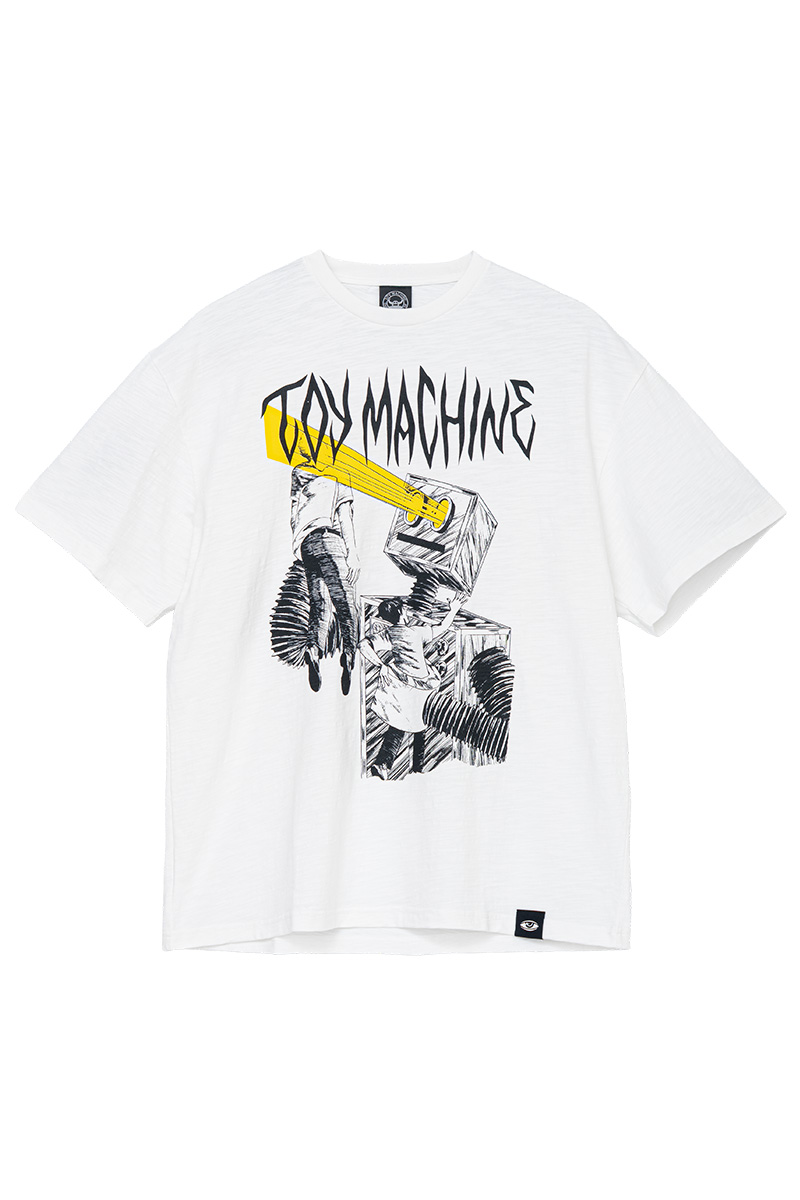 TOY MACHINE (トイ・マシーン) HORROR SHOW SLUB YARN SS TEE - White