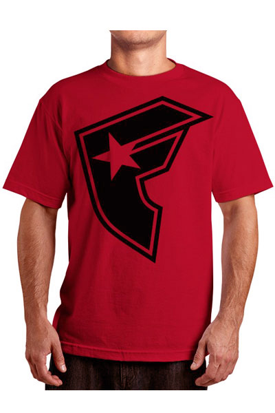 FAMOUS STARS AND STRAPS OG BOH MENS TEE RED