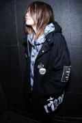 RIP DESIGN WORXX Rest in Punk モッズコート BLACK