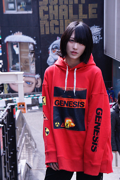 NOT COMMON SENSE GENESIS SEAM HOODIE RED