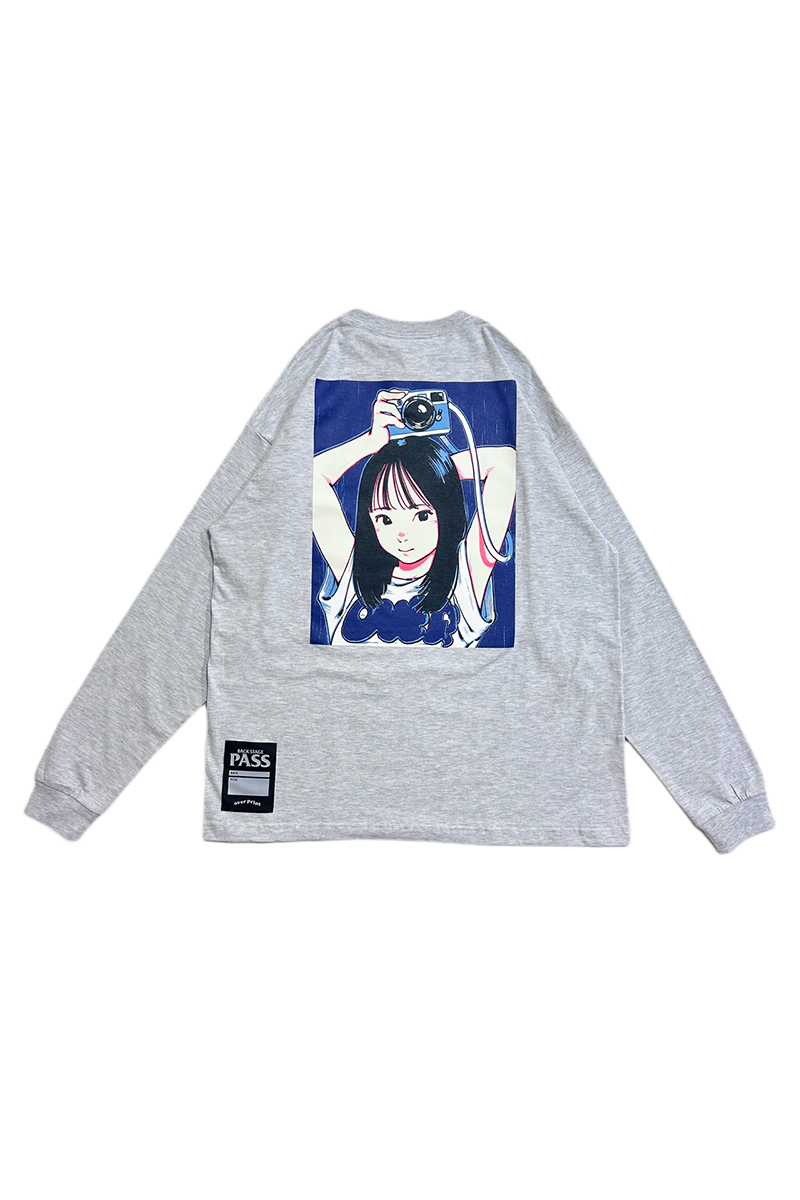 【お問い合わせ商品】over print（オーバープリント） POP ART L/S Tee Ver:14 - Ash Gray