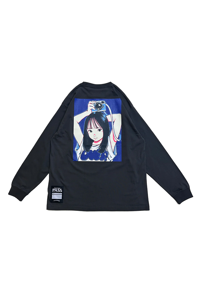 【お問い合わせ商品】over print（オーバープリント） POP ART L/S Tee Ver:14 - Chacoal