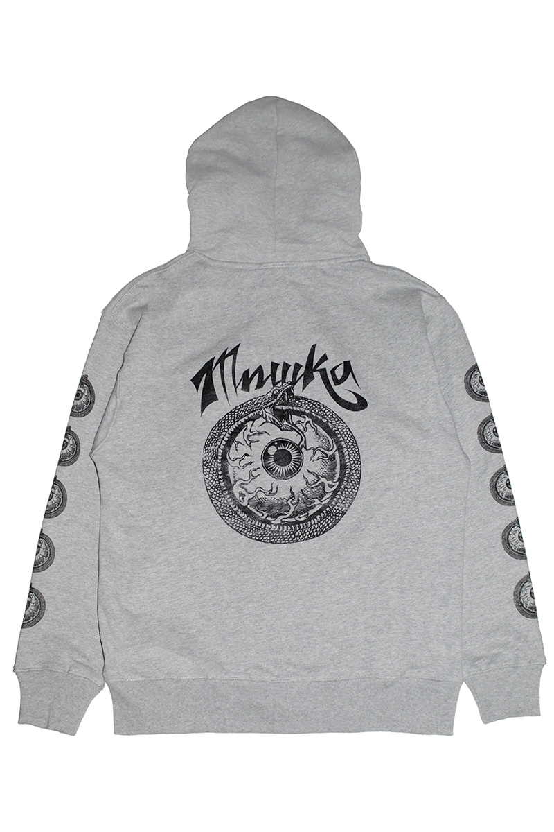 MISHKA (ミシカ) INFINITE PAIN ZIP-UP HOODIE MIDZH-01 GRAY
