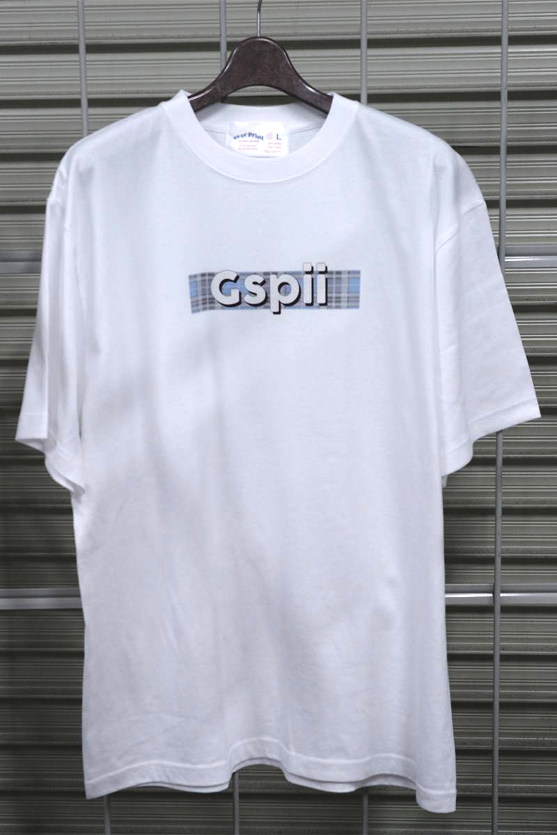 Gsupii (グスピー) ちぇっく リフレクター Tee - White