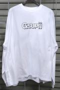 Gsupii (グスピー) ゆるイラスト L/S Tee - White
