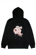 MISHKA (ミシカ) CREAMY BICOLOR HOODIE MIJHO-01 BLACK
