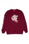 MISHKA (ミシカ) CREAMY CREWNECK SWEAT MIJCR-01 BURGUNDY
