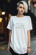 AILE VIVANTES (エイルヴィヴァンテス) LINE MODE long t-shirt WHITE
