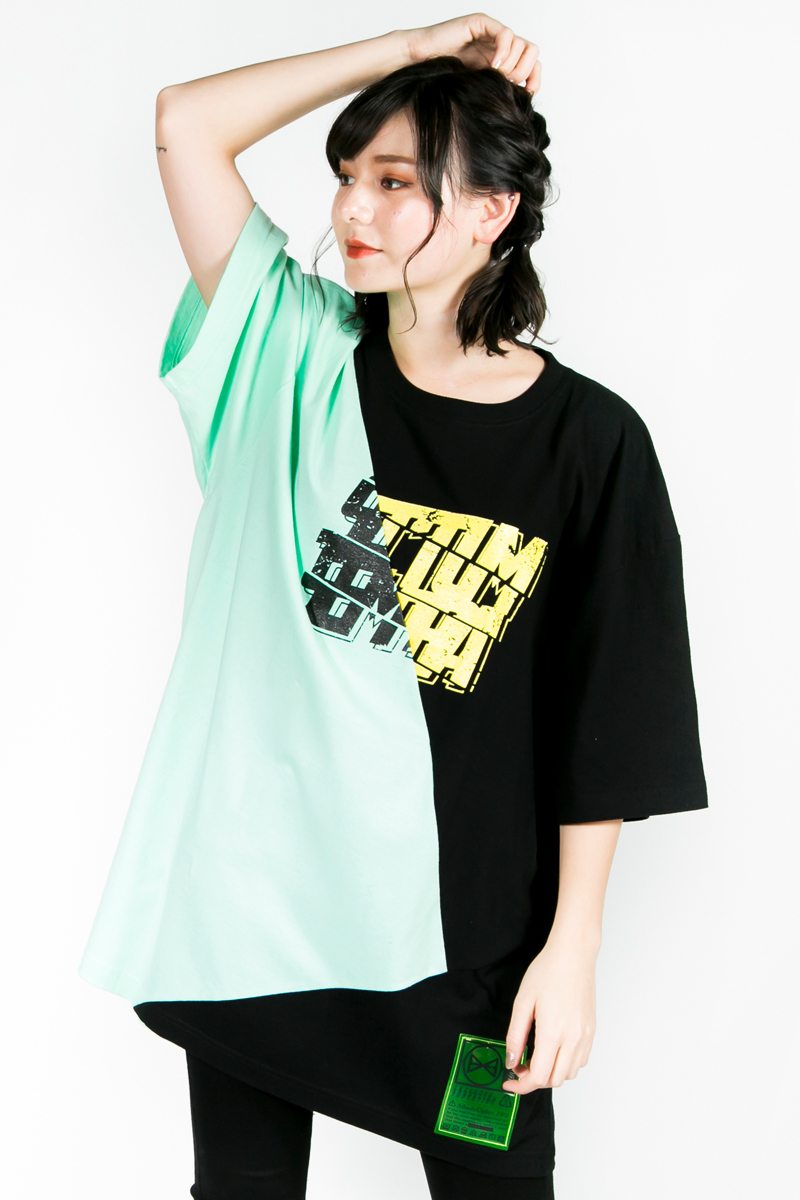 HEDWiNG HD1-016 Crosscut Missing “Sectum” T-shirt	BLK×MINT type A