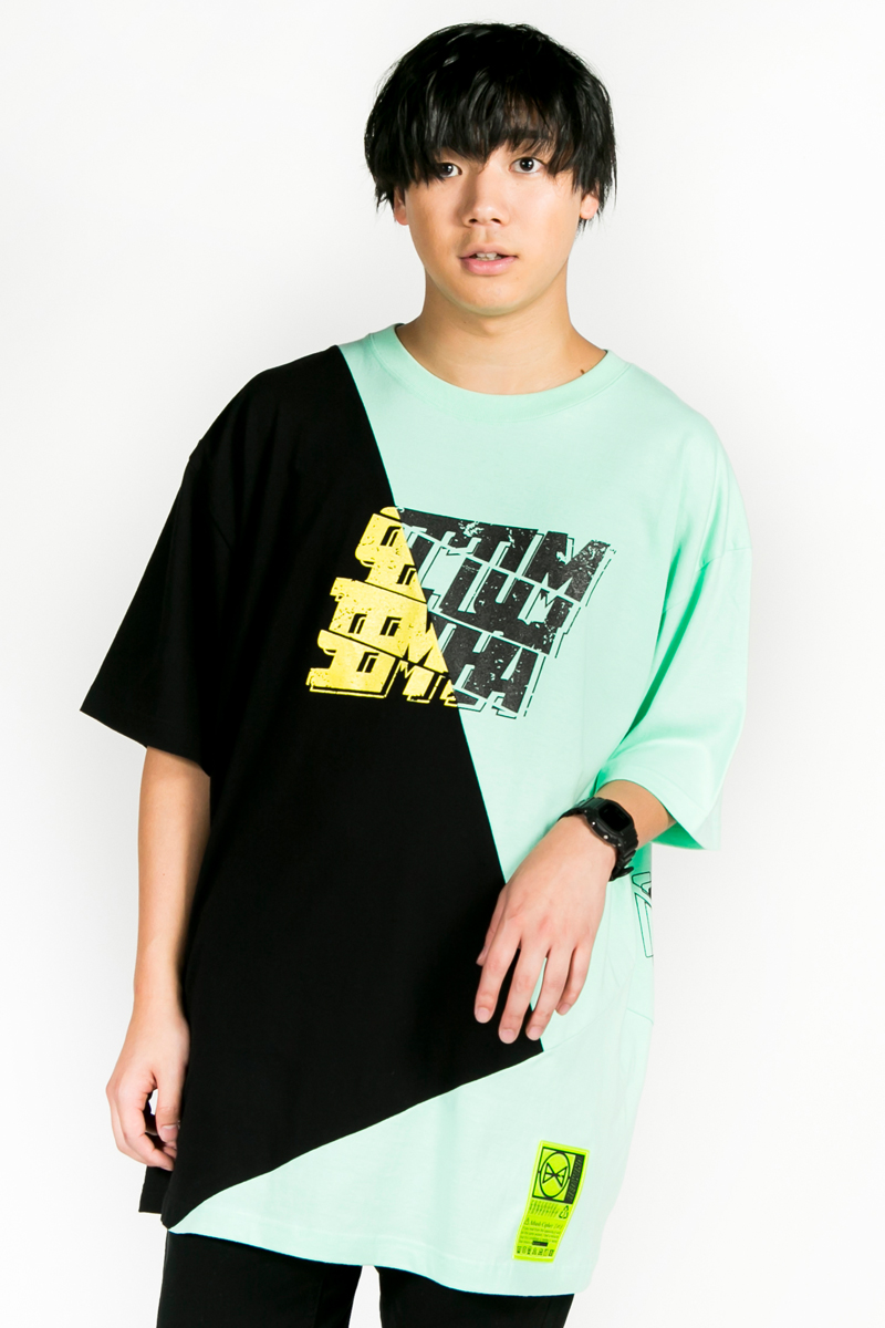 HEDWiNG HD1-016 Crosscut Missing “Sectum” T-shirt	BLK×MINT type B