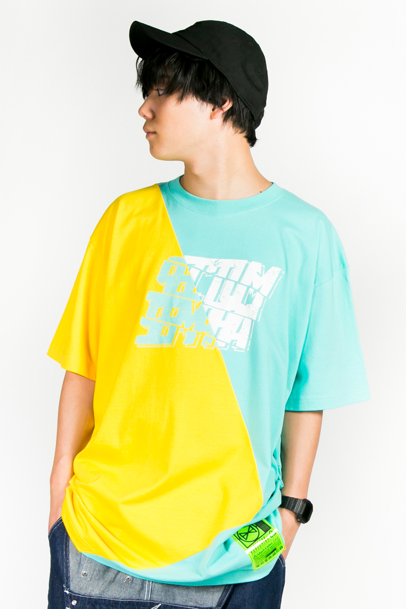 HEDWiNG HD1-016 Crosscut Missing “Sectum” T-shirt YEL×GRN type B