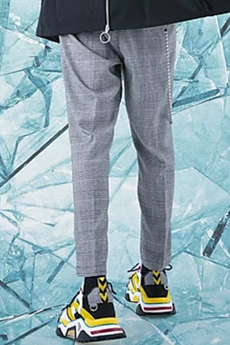 LILWHITE(dot) LW-20SS-B03 ERIC TAPERD PANTS GRY