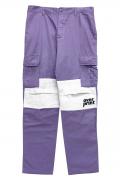 over print (オーバープリント) cargo pants (purple * white)