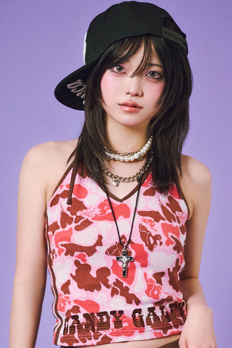 【予約商品】GALFY (ガルフィー) ハデカモキャミ - Pink Camo