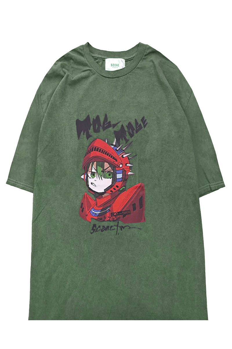 SCENE TOKYO (シーントウキョウ) togetoge KNIGHT Tee (pigment olive)