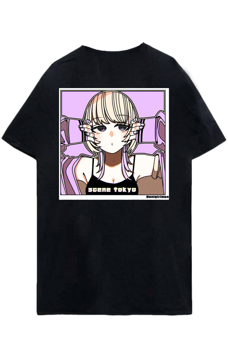 SCENE TOKYO (シーントウキョウ) NFT girl Tee (black)