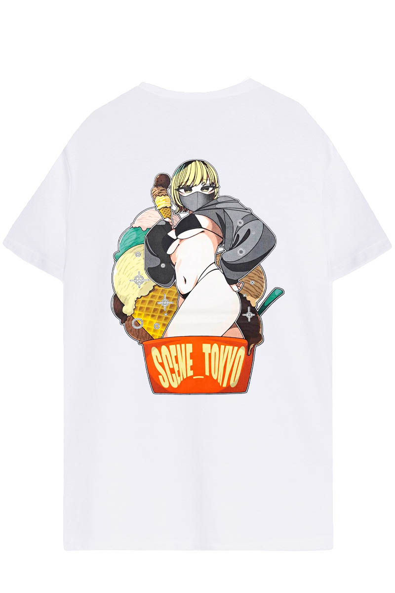 SCENE TOKYO (シーントウキョウ) ice girl Tee (white)