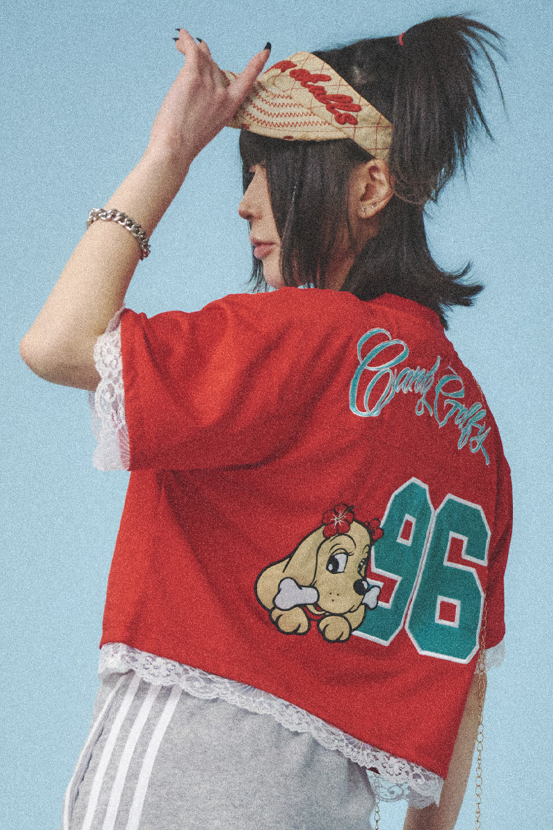 GALFY (ガルフィー) ぷりちぃゲームシャツ - Red