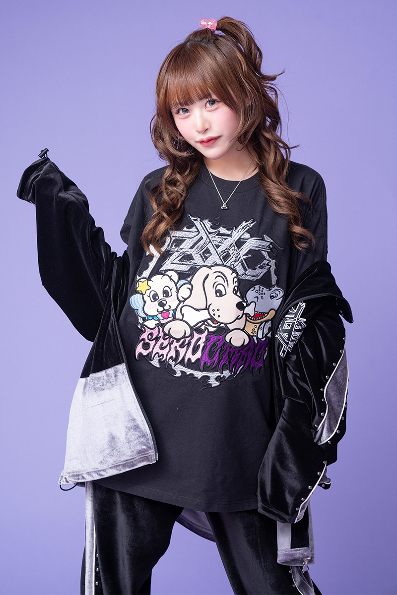 【予約商品】せこちゃお from ZOCX×GALFY×ゲキクロ コラボ・Tシャツ - Black