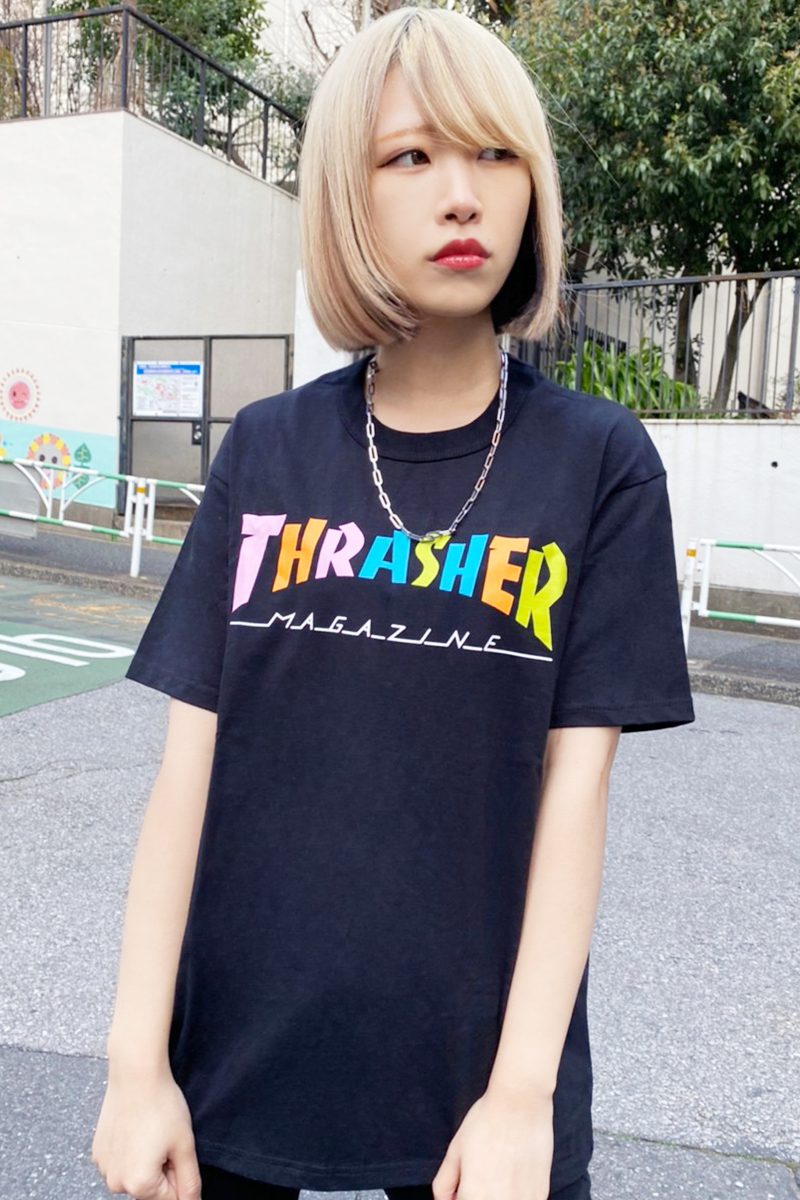 THRASHER TH91292 T-Shirt BLACK