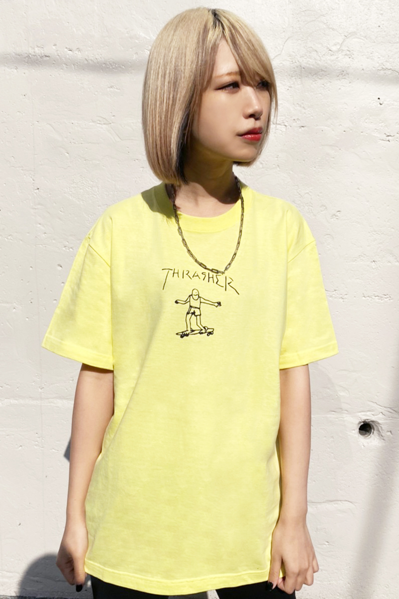 THRASHER (スラッシャー) TH8128 GONZ T-SHIRT YELLOW