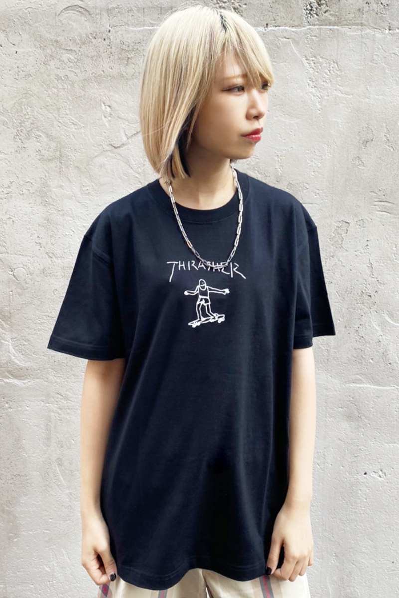 THRASHER (スラッシャー) TH8128 GONZ T-SHIRT BLACK