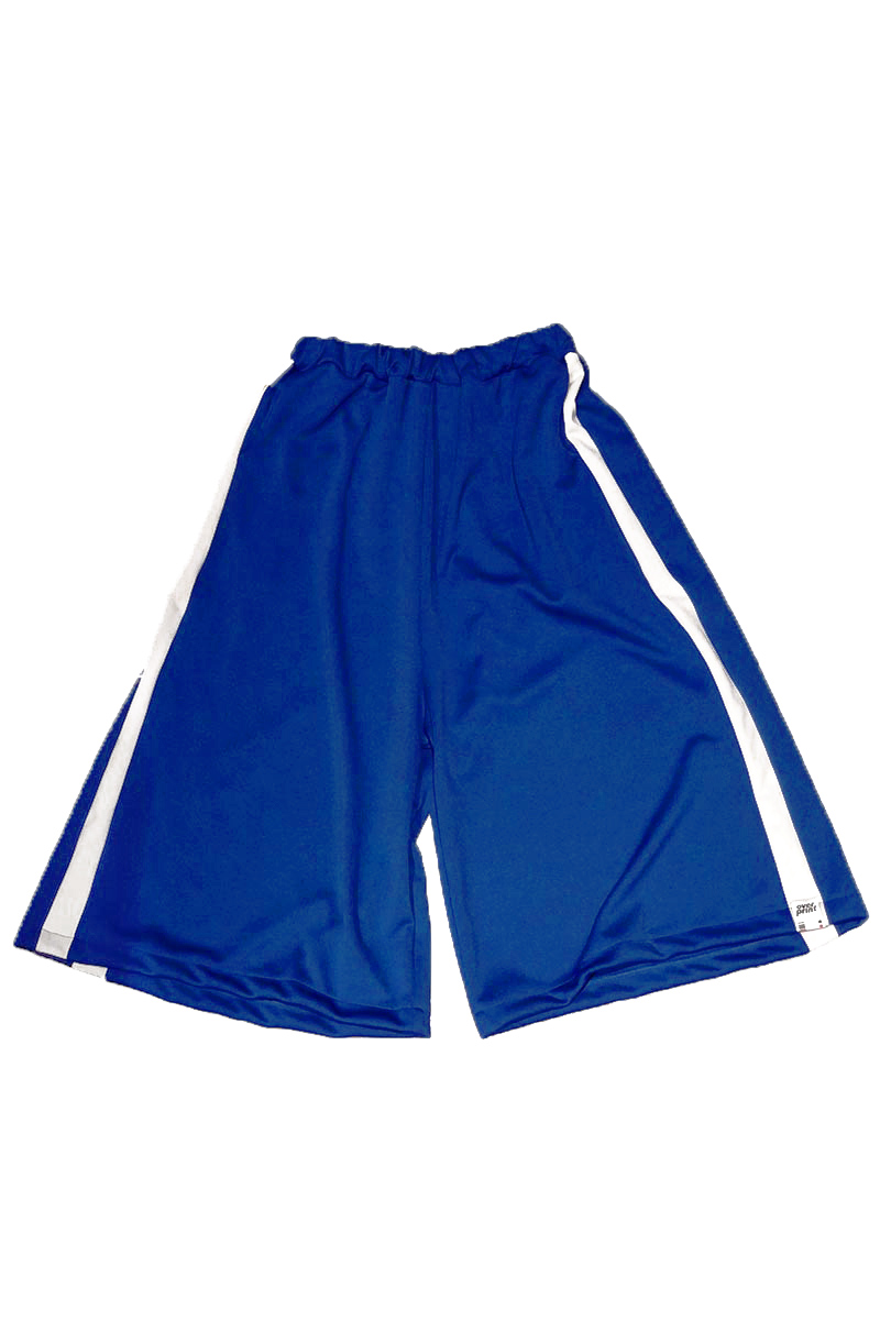 over print (オーバープリント) pants *futaba (blue)