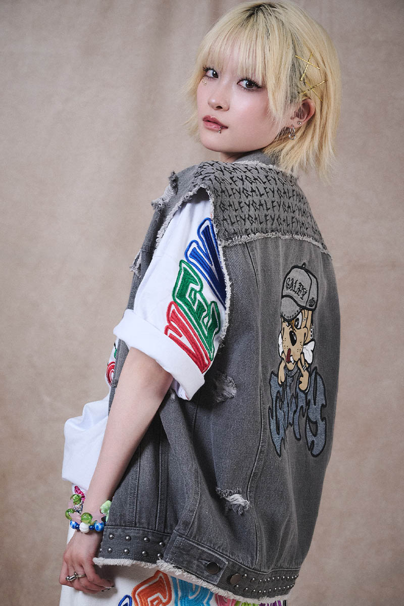 【予約商品】GALFY (ガルフィー) VIBE↑↑クラッシュベスト - Gray