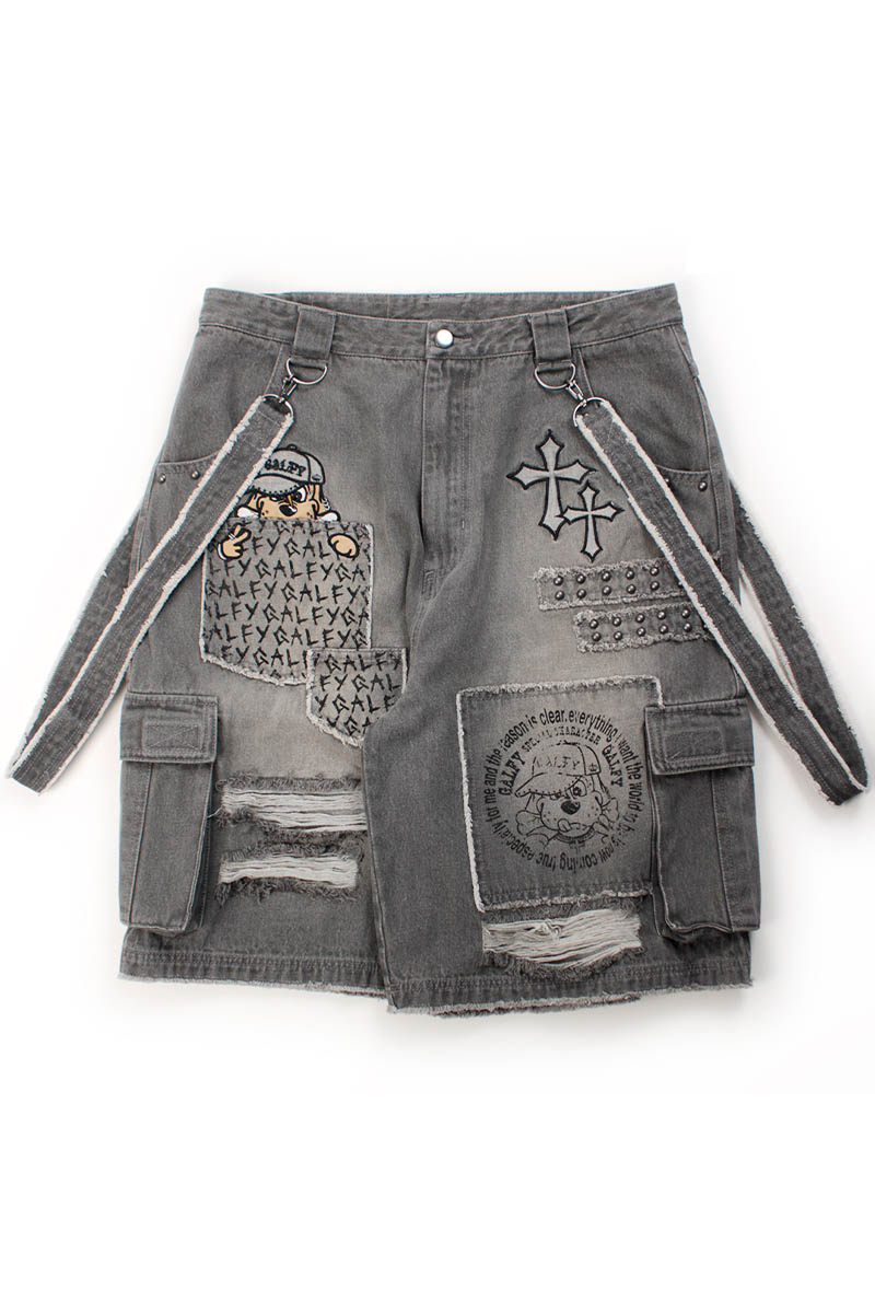 【予約商品】GALFY (ガルフィー) VIBE↑↑クラッシュハーパン - Gray