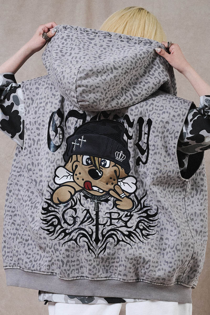 【予約商品】GALFY (ガルフィー) ガチだりぃパーカー - Gray