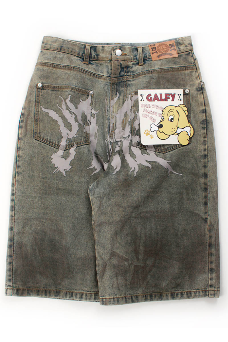 【予約商品】GALFY (ガルフィー) クソ餓鬼ドロンコジョーツ - VTG Wash Indigo
