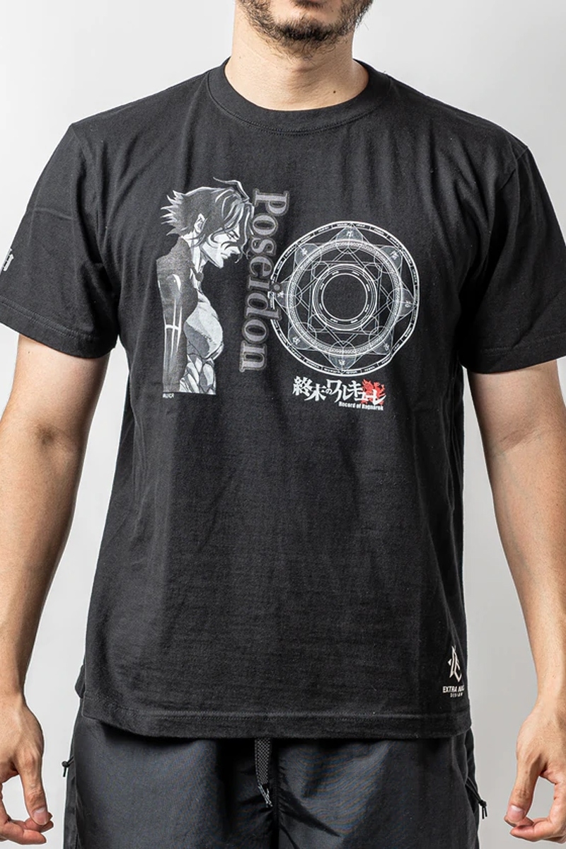 EXTRA NICHE DESIGN(エクストラニーシュデザイン)× 終末のワルキューレ 神代表参鋒 ポセイドン "雑魚が" TEE