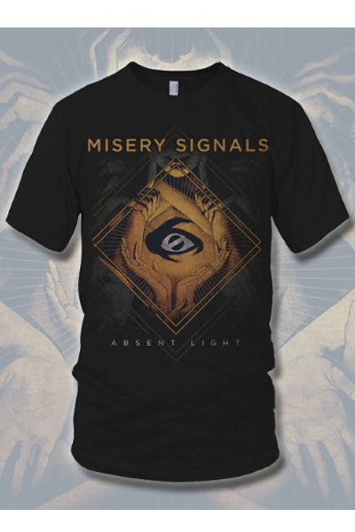 MISERY SIGNALS Absent Light Cover Art Black