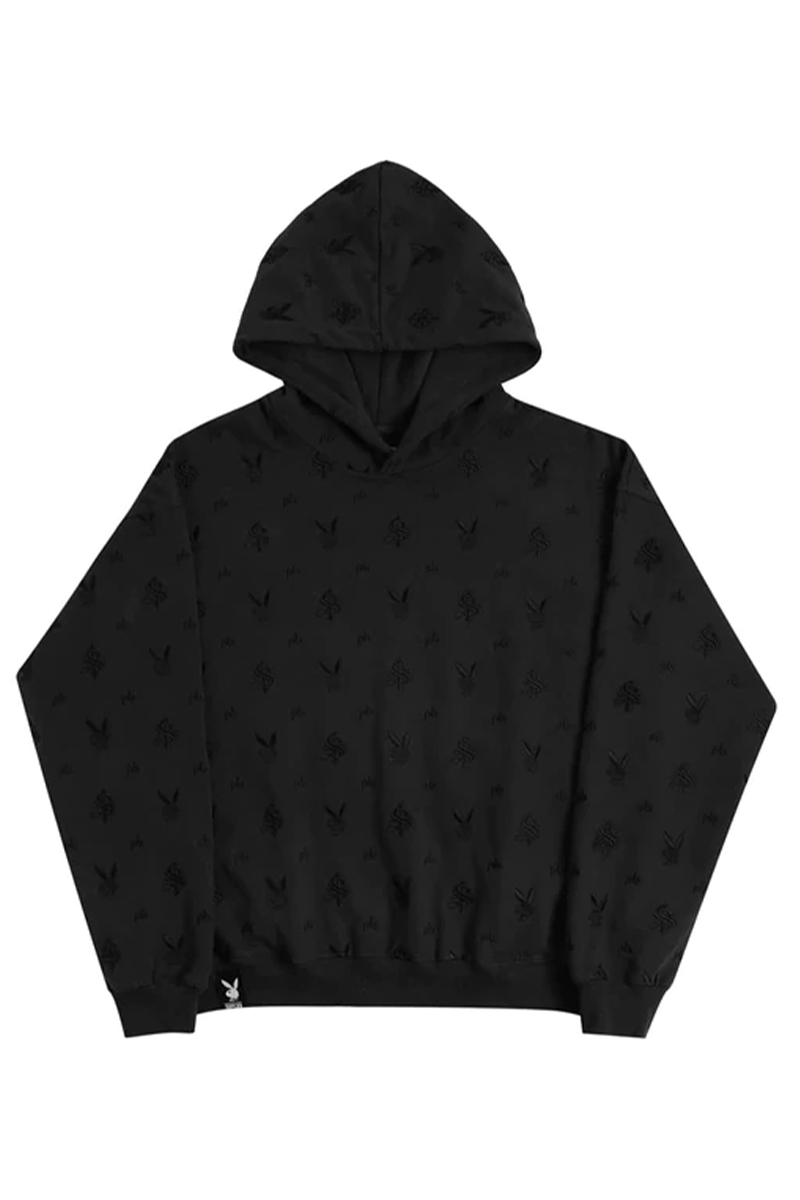 SUPPLIER (サプライヤー) PLAYBOY ALL OVER EMBROIDERY PULLOVER BLACK