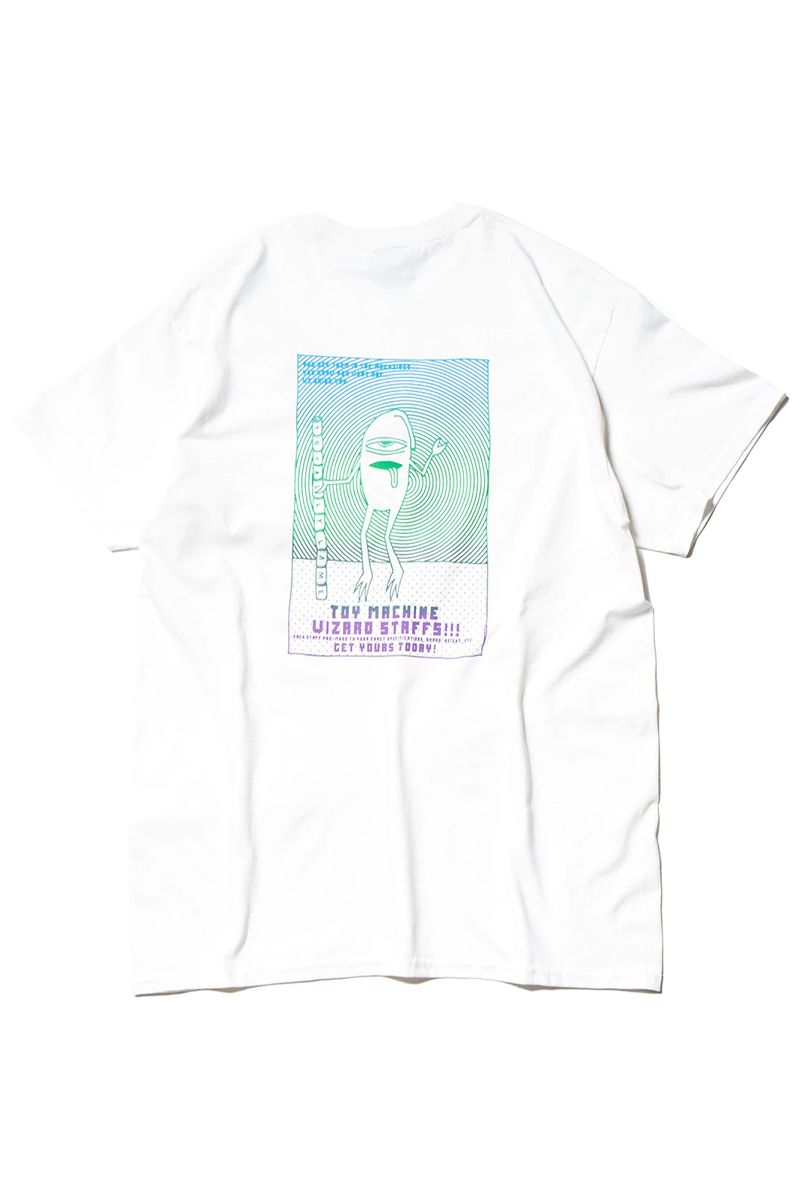 TOY MACHINE (トイマシーン) SECT WAX EMBROIDEY SS TEE - WHITE