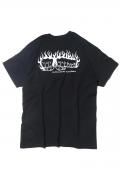 TOY MACHINE (トイマシーン) FLAME FIST EMBROIDERY SS TEE - BLACK