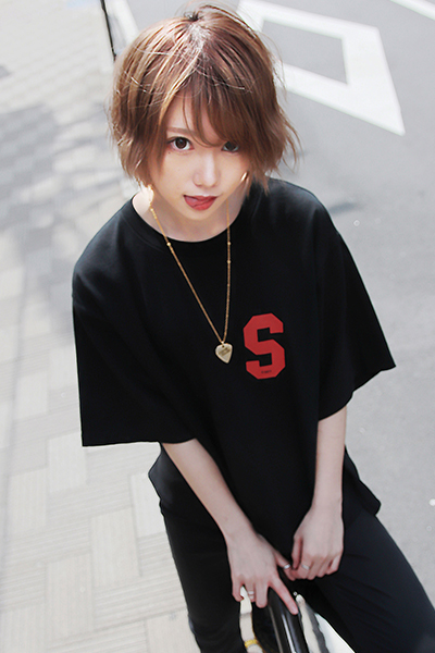 ロックファッション バンドグッズのgekirock Clothing Subciety Womens Big Tee Junior Black