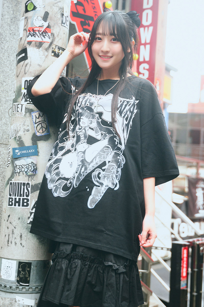 予約商品】守屋亨香×PSYCHO NATION×GEKIROCK CLOTHINGコラボ・T 予約商品】守屋亨香×PSYCHO NATION×GEKIROCK CLOTHINGコラボ・T
