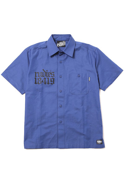 RUDIE'S OLD SKOOL WORK SHIRTS BLUE