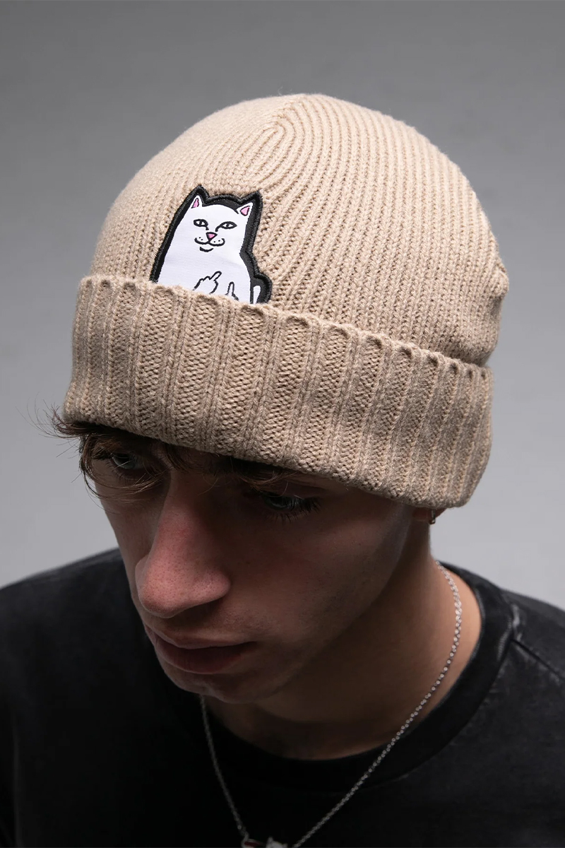 RIPNDIP (リップンディップ) LORD NERMAL BEANIE (OFF WHITE)