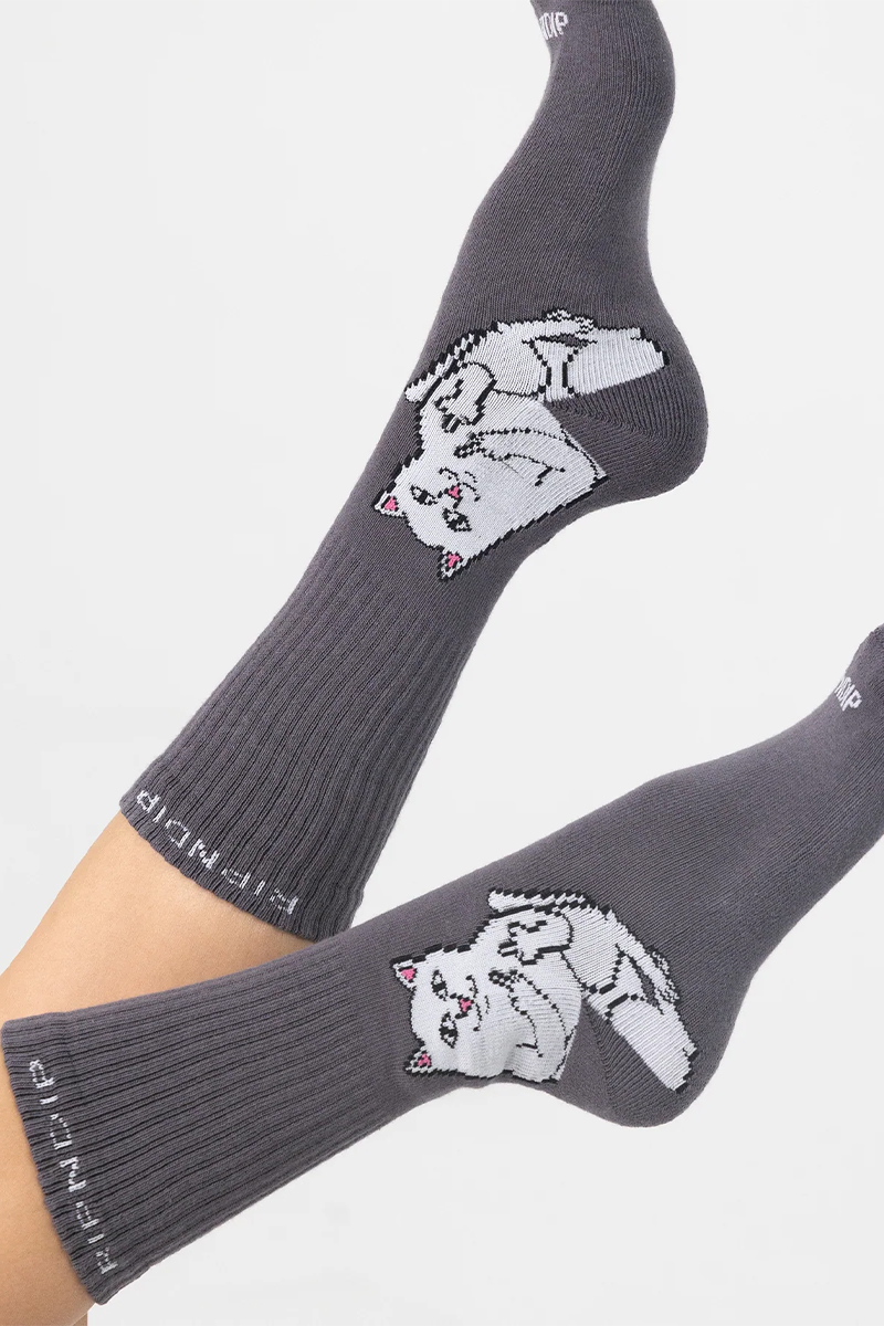 RIPNDIP (リップンディップ) LORD NERMAL SOCKS (CHARCOAL)