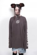 【予約商品】 KAVANE Clothing DOGMAロングレイヤードシャツ - Charcoal