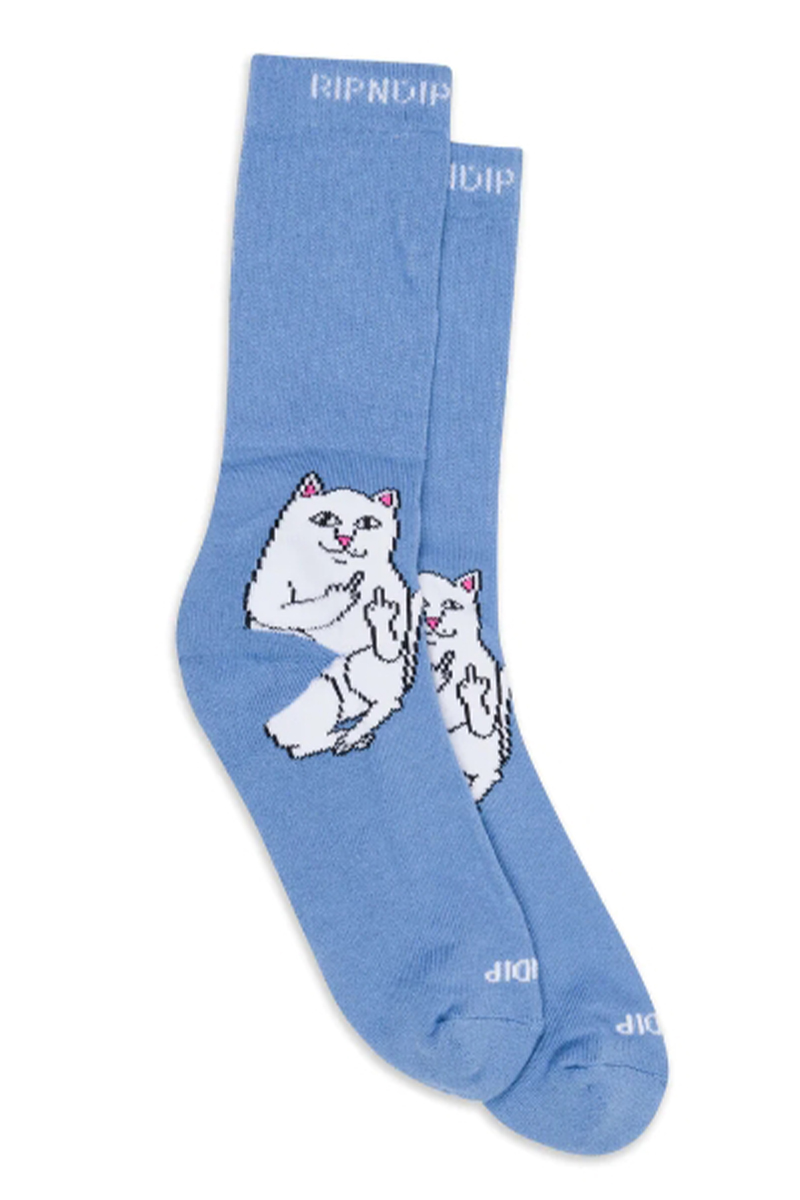 RIPNDIP (リップンディップ) Lord Nermal Socks (Light Slate)