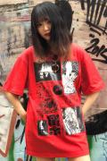 SAMURAI CORE 地震ー雷ー火事ーオヤジ TEE RED