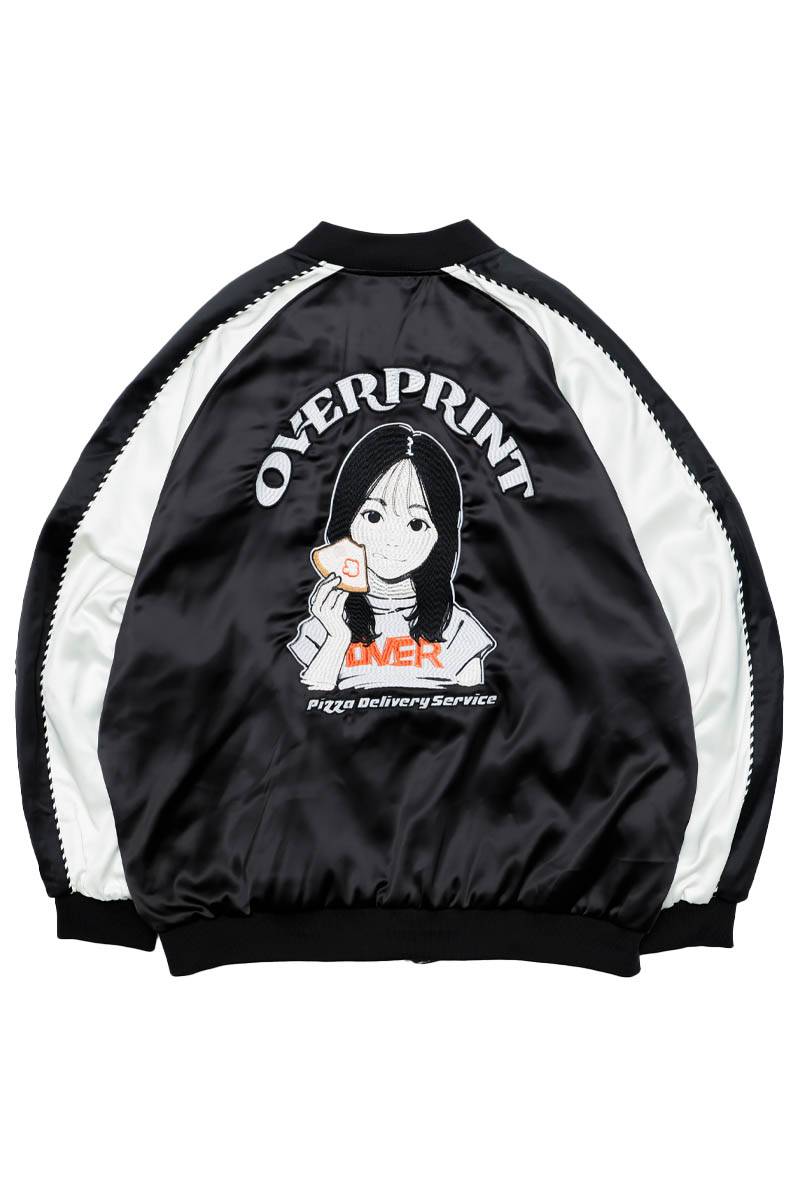 over print (オーバー・プリント) PIZZA Reversible Ska Jacket - Black