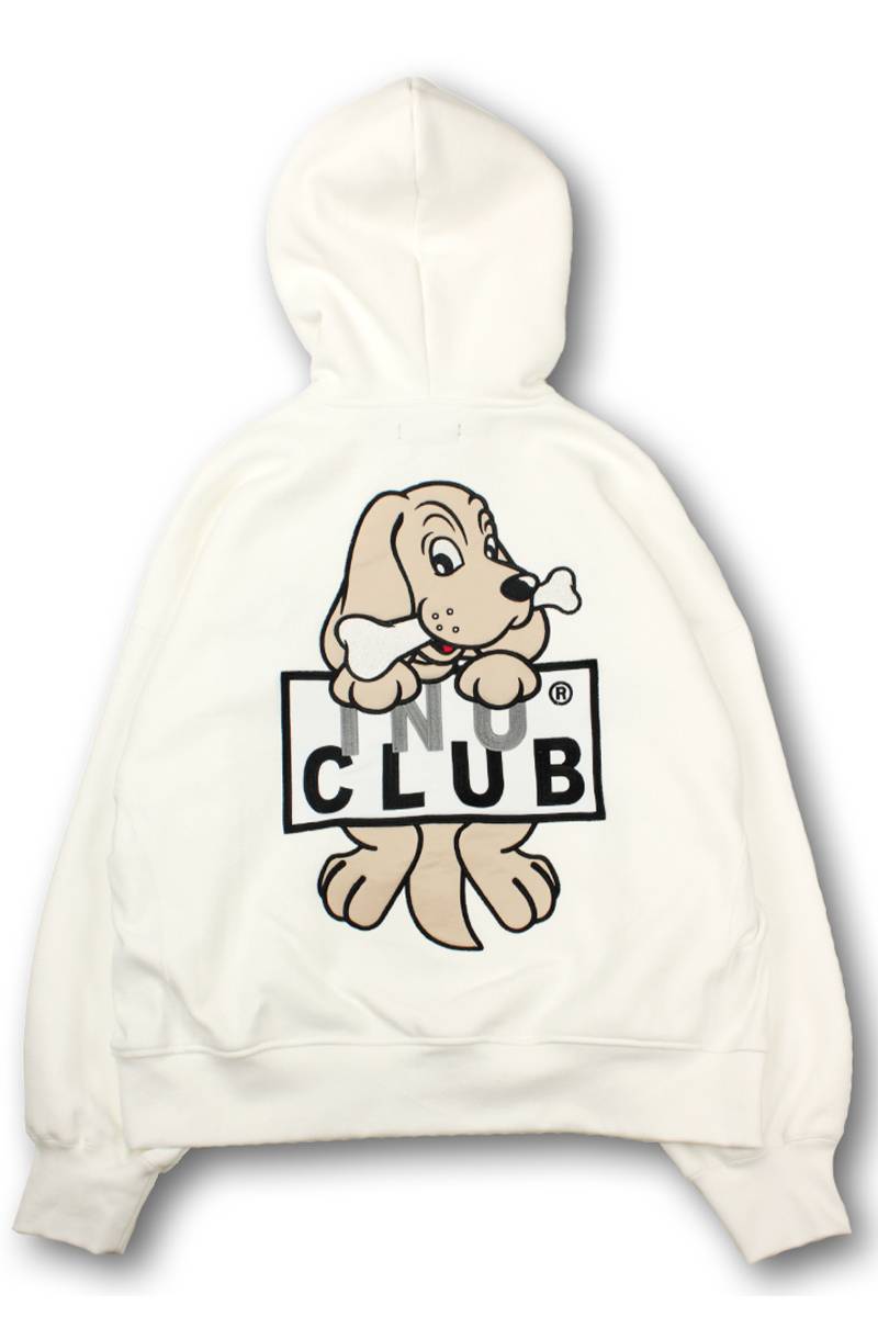 GALFY (ガルフィー) イヌクラブジップパーカー WHITE / ロック GALFY (ガルフィー) イヌクラブジップパーカー WHITE / ロック