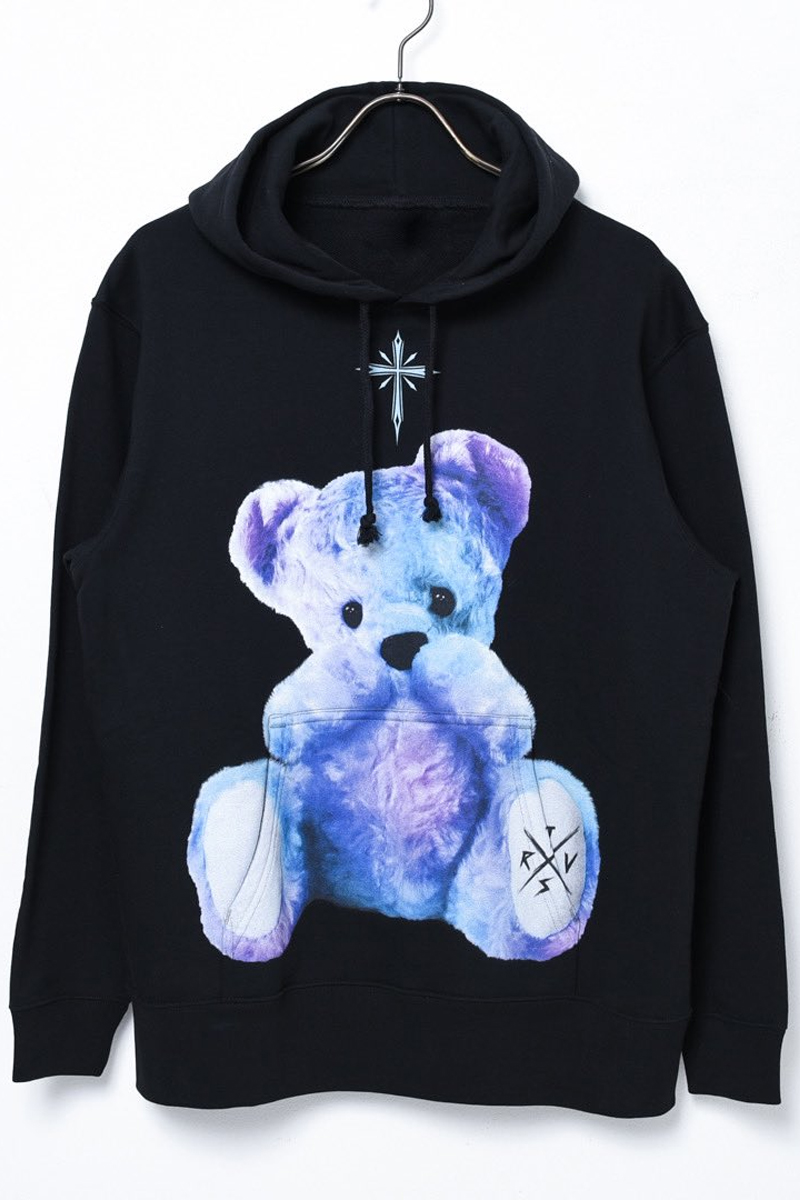 TRAVAS TOKYO【トラバストーキョー】Furry bear Hoodie Black