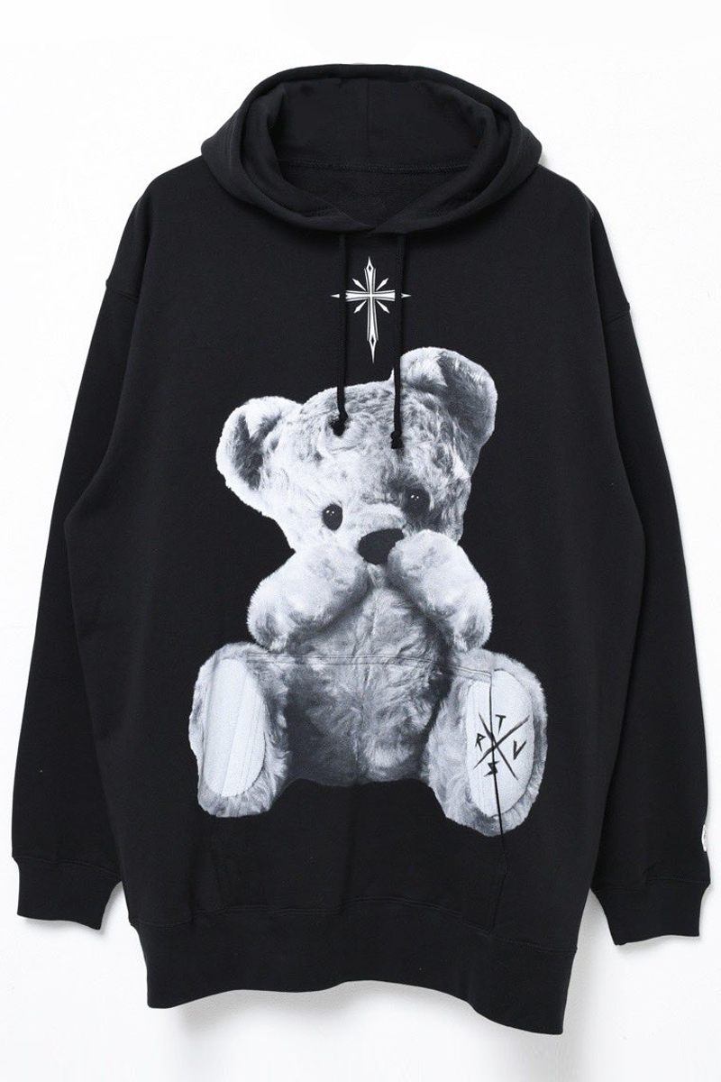 TRAVAS TOKYO【トラバストーキョー】Furry bear Hoodie Black TRAVAS TOKYO【トラバストーキョー】Furry bear Hoodie Black